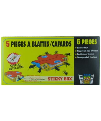 Sticky box 10 pièges anti blattes-cafards - Fatalexpert, Vente Produits  punaise de lit, cafards et morts aux rats